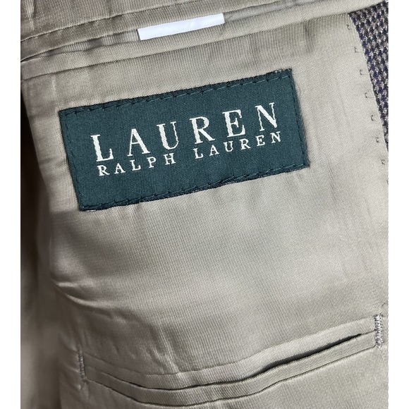 Lauren Ralph Lauren Blazer Mens‎ 44L Brown Wool Sport Coat Jacket Tweed Classic - Picture 5 of 8